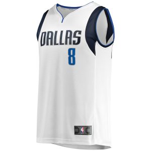 Men’s Dallas Mavericks Josh Green Fanatics Branded White Fast Break Player Jersey – Association Edition