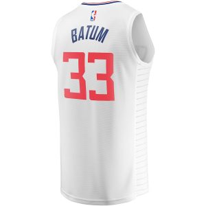 Men’s LA Clippers Nicolas Batum Fanatics Branded White Fast Break Player Jersey – Association Edition