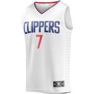 Men’s LA Clippers Amir Coffey Fanatics Branded White Fast Break Player Jersey – Association Edition