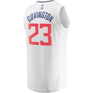 Men’s LA Clippers Robert Covington Fanatics Branded White Fast Break Player Jersey – Association Edition