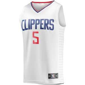 Men’s LA Clippers Bones Hyland Fanatics Branded White Fast Break Player Jersey – Association Edition