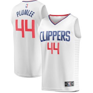 Men’s LA Clippers Mason Plumlee Fanatics Branded White Fast Break Player Jersey – Association Edition