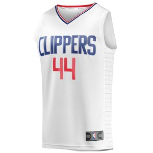 Men’s LA Clippers Mason Plumlee Fanatics Branded White Fast Break Player Jersey – Association Edition