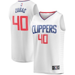 Men’s LA Clippers Ivica Zubac Fanatics Branded White Fast Break Player Jersey – Association Edition