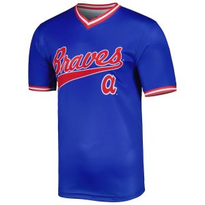 Men’s Atlanta Braves Stitches Royal Cooperstown Collection Team Jersey