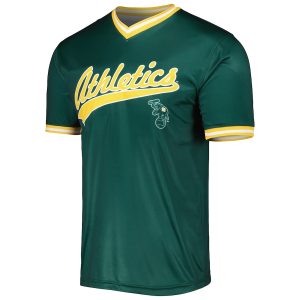 Men’s Oakland Athletics Stitches Green Cooperstown Collection Team Jersey