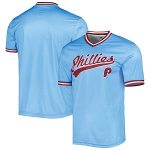 Men’s Philadelphia Phillies Stitches Light Blue Cooperstown Collection Team Jersey