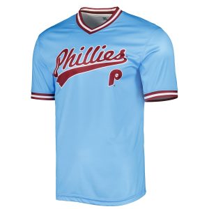 Men’s Philadelphia Phillies Stitches Light Blue Cooperstown Collection Team Jersey