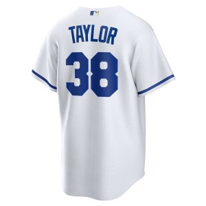 Men’s Kansas City Royals Josh Taylor Nike White Home Replica Player Jersey