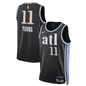 Unisex Atlanta Hawks Trae Young Nike Black 2023/24 Swingman Jersey – City Edition