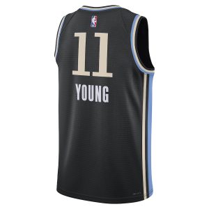 Unisex Atlanta Hawks Trae Young Nike Black 2023/24 Swingman Jersey – City Edition