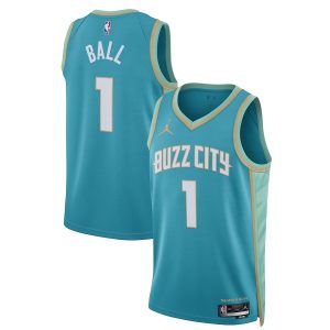 Unisex Charlotte Hornets LaMelo Ball Jordan Brand Teal 2023/24 Swingman Jersey – City Edition