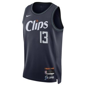 Unisex LA Clippers Paul George Nike Navy 2023/24 Swingman Jersey – City Edition