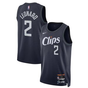 Unisex LA Clippers Kawhi Leonard Nike Navy 2023/24 Swingman Jersey – City Edition