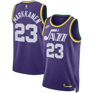 Unisex Utah Jazz Lauri Markkanen Nike Purple 2023/24 Swingman Replica Jersey – Classic Edition