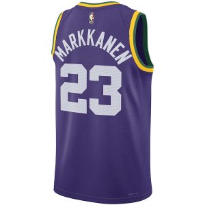 Unisex Utah Jazz Lauri Markkanen Nike Purple 2023/24 Swingman Replica Jersey – Classic Edition