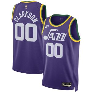 Unisex Utah Jazz Jordan Clarkson Nike Purple Swingman Replica Jersey – Classic Edition