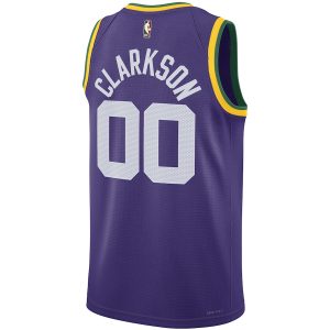 Unisex Utah Jazz Jordan Clarkson Nike Purple Swingman Replica Jersey – Classic Edition