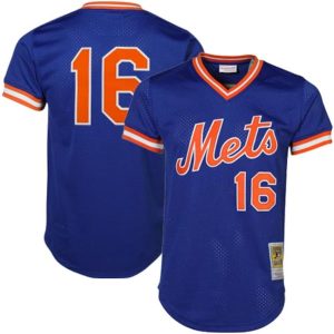 Men’s New York Mets Dwight Gooden Mitchell & Ness Royal Cooperstown Mesh Batting Practice Jersey