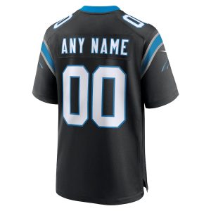 Men’s Carolina Panthers Nike Black Custom Game Jersey