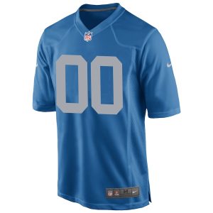 Men’s Detroit Lions Nike Blue Throwback Custom Game Jersey